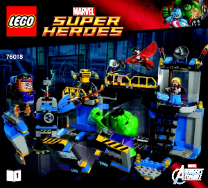 Руководство ЛЕГО set 76018 Super Heroes Лаборатория Халка