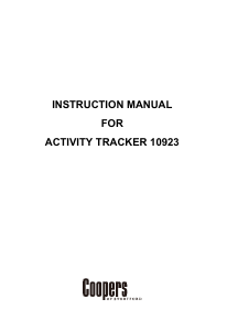 Handleiding Coopers 10923 Activity tracker