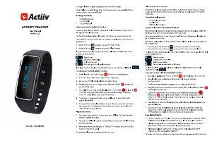 Manual Actiiv ACUBF003 Activity Tracker