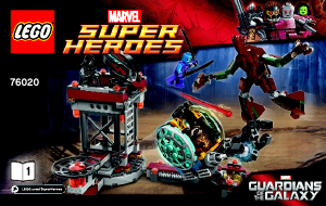 Manual de uso Lego set 76020 Super Heroes Misión de huida