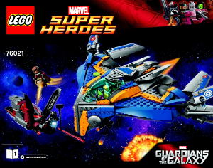 Handleiding Lego set 76021 Super Heroes De Milano ruimteschip reddingsactie