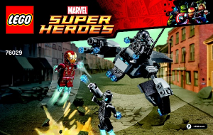Bruksanvisning Lego set 76029 Super Heroes Iron Man mot Ultron