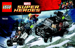 Brugsanvisning Lego set 76030 Super Heroes Avengers i kamp mod Hydra