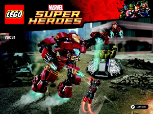 Manual Lego set 76031 Super Heroes Lovitura Hulk Buster