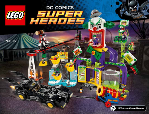 Bruksanvisning Lego set 76035 Super Heroes Jokerland