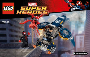 Handleiding Lego set 76036 Super Heroes Carnage's SHIELD luchtaanval