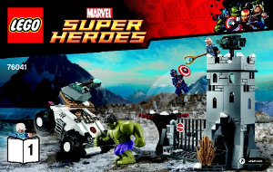 Bedienungsanleitung Lego set 76041 Super Heroes Einbruch in die Hydra-Festung