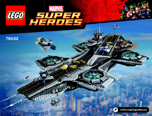 Manual Lego set 76042 Super Heroes The SHIELD helicarrier