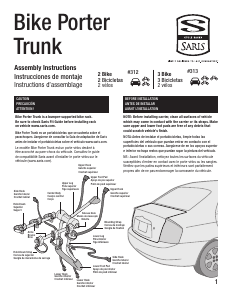 Mode d’emploi Saris Bike Porter Trunk Porte-vélo