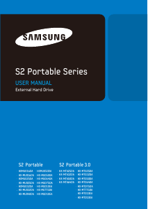 Manual Samsung HX-MTA25DA S2 3.0 Hard Disk Drive