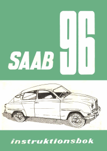 Bruksanvisning Saab 96 (1978)