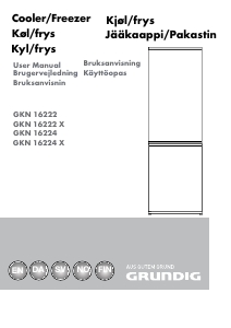 Käyttöohje Grundig GKN 16222 Jääkaappipakastin