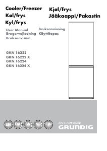 Bruksanvisning Grundig GKN 16224 X Kyl-frys