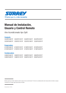 Manual de uso Surrey 538VFQ1801F Aire acondicionado