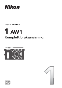 Bruksanvisning Nikon 1 AW1 Digitalkamera