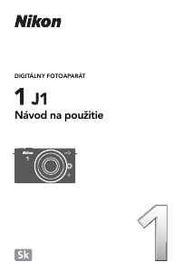 Návod Nikon 1 J1 Digitálna kamera