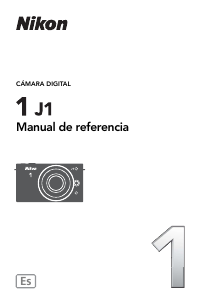 Manual de uso Nikon 1 J1 Cámara digital