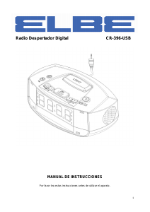 Manual de uso Elbe CR-396-USB Radiodespertador