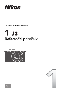 Priročnik Nikon 1 J3 Digitalni fotoaparat