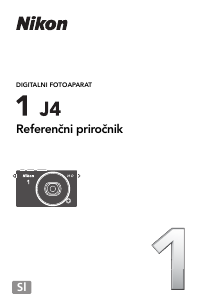 Priročnik Nikon 1 J4 Digitalni fotoaparat