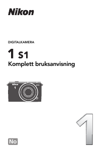 Bruksanvisning Nikon 1 S1 Digitalkamera