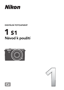 Manuál Nikon 1 S1 Digitální fotoaparát