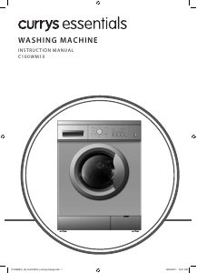 Manual Currys Essentials C100WM10 Washing Machine