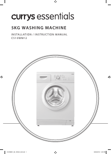 Manual Currys Essentials C510WM12 Washing Machine