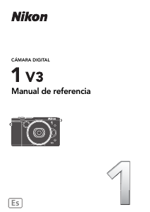 Manual de uso Nikon 1 V3 Cámara digital