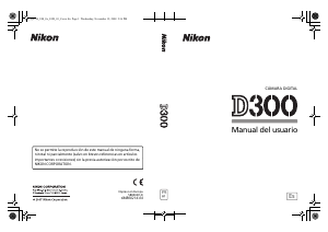 Manual de uso Nikon D300 Cámara digital