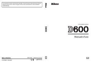 Manuale Nikon D600 Fotocamera digitale