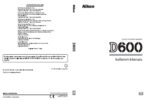Kullanım kılavuzu Nikon D600 Dijital kamera