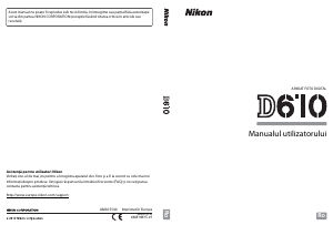 Manual Nikon D610 Cameră digitală