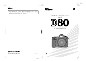 Mode d’emploi Nikon D80 Appareil photo numérique