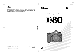 Instrukcja Nikon D80 Aparat cyfrowy