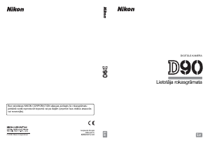 Rokasgrāmata Nikon D90 Digitālā kamera