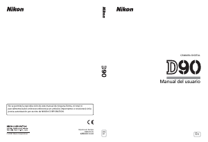 Manual de uso Nikon D90 Cámara digital