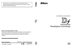 Vadovas Nikon Df Skaitmeninis fotoaparatas