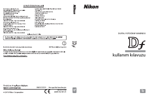 Kullanım kılavuzu Nikon Df Dijital kamera