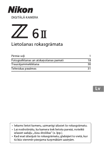 Rokasgrāmata Nikon Z 6II Digitālā kamera