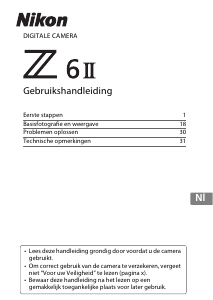 Handleiding Nikon Z 6II Digitale camera