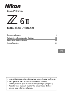 Manual Nikon Z 6II Câmara digital