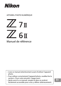 Mode d’emploi Nikon Z 7II Appareil photo numérique