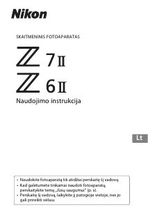 Vadovas Nikon Z 7II Skaitmeninis fotoaparatas