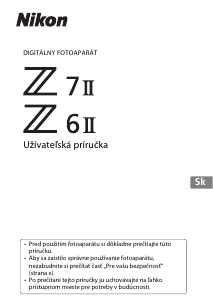 Návod Nikon Z 7II Digitálna kamera