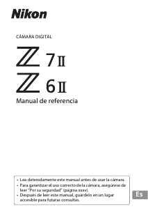 Manual de uso Nikon Z 7II Cámara digital