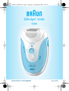 Brugsanvisning Braun 5585 Silk-epil Xelle Epilator