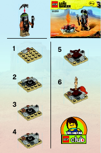 Bruksanvisning Lego set 30261 The Lone Ranger Tontos lägereld