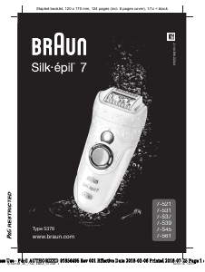 Посібник Braun 7-539 Silk-epil 7 Епілятор