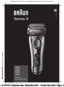 Bruksanvisning Braun 9260s Barbermaskin